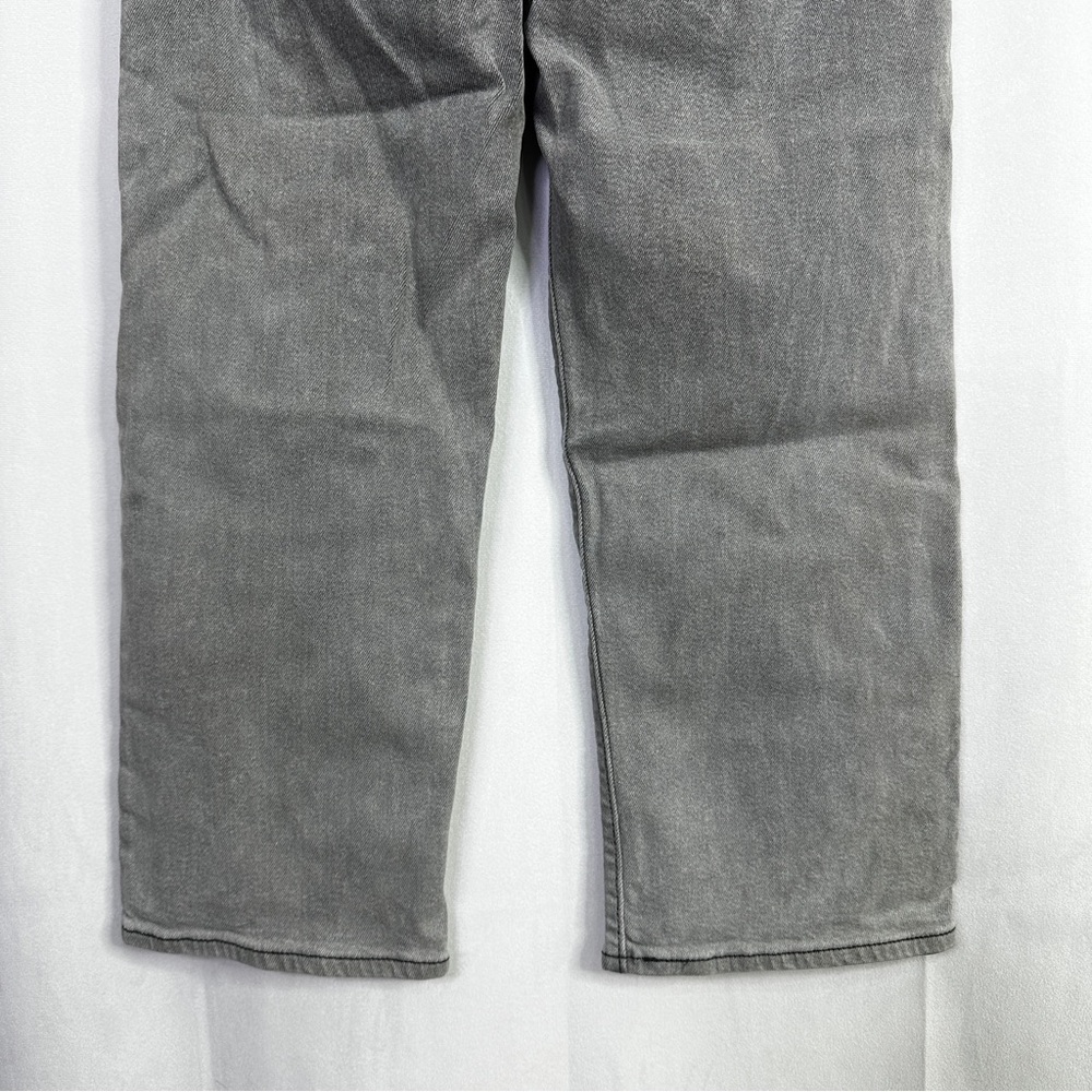 Levi’s Ribcage Straight Ankle Jeans Button Fly Vintage Gray 28 Womens Denim - Picture 12 of 13